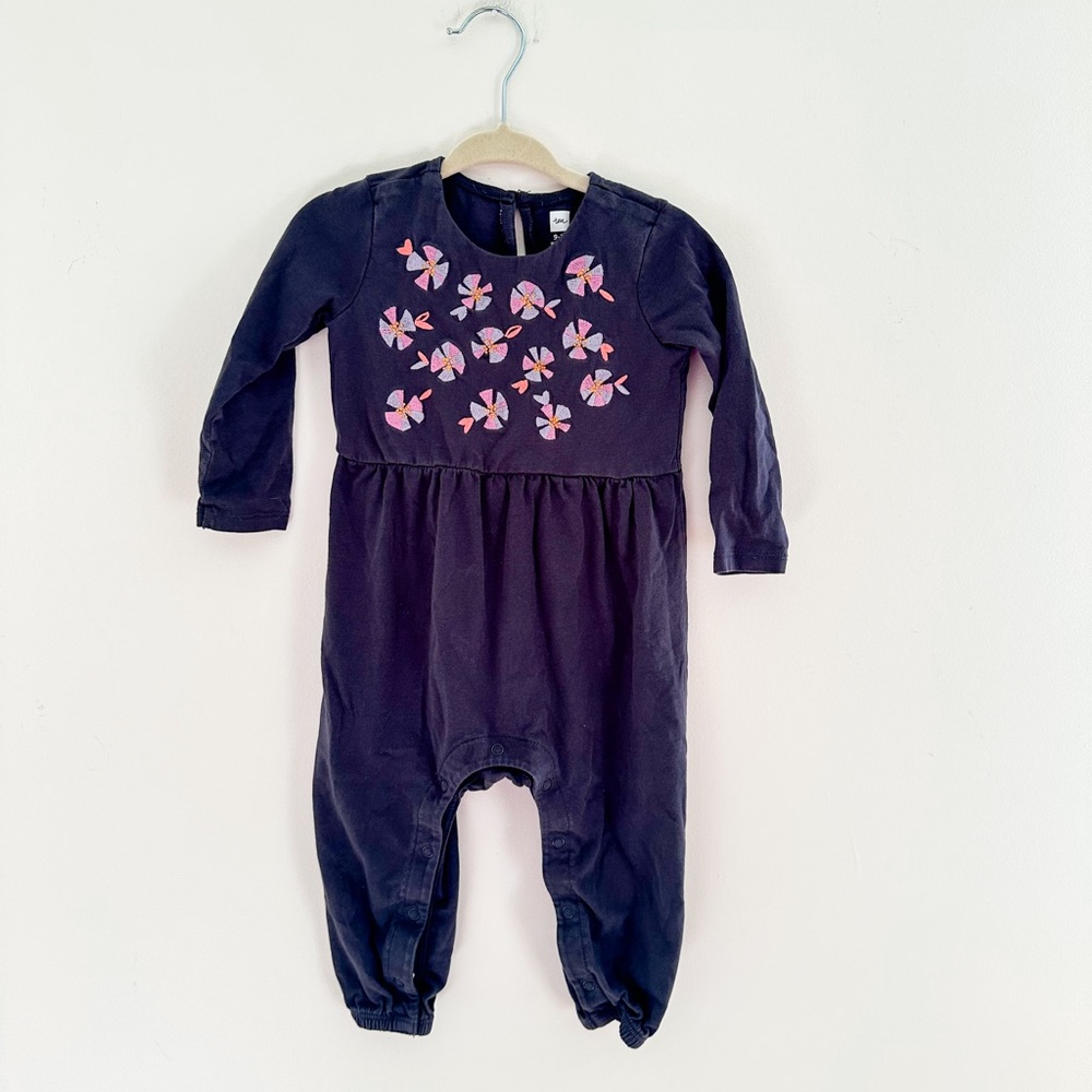 Tea Collection Baby Embroidered Romper